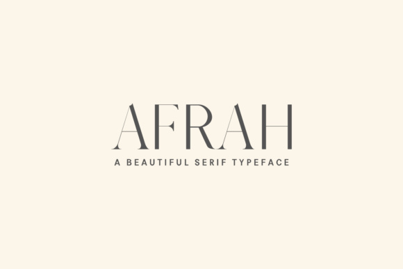Afrah Family: A Serif Font for Creative Branding and Design