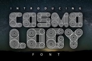 Cosmology: A Decorative Font for Editorial Expression
