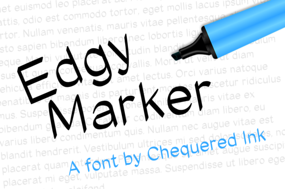 Edgy Marker: A Bold Script Font for Creative Designers