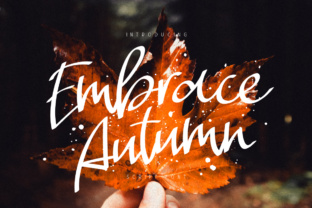 Embrace Autumn: A Script Handwritten Font for Creative Campaigns