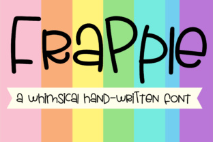 Frapple: A Script Handwritten Font for Creative Crafters and Product Creators