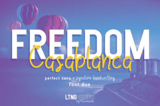 Freedom Casablanca: A Script Handwritten Font for Creative Crafters