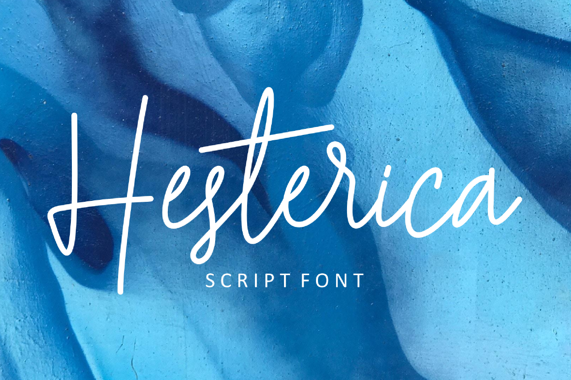 Hesterica: A Script Handwritten Font for Editorial Design and Creative Projects