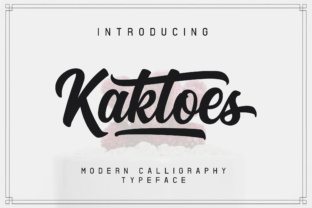 Kaktoes: A Script Handwritten Font for Editorial Elegance