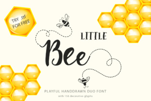Little Bee Duo: A Script Handwritten Font for Editorial Design and Branding