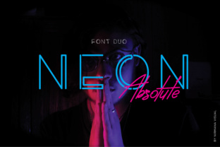 Neon Absolute Duo: A Font That Elevates Branding with 80s Vibe and Modern Clarity