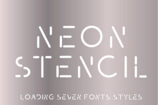 Neon Stencil: A Font for Bold Editorial Statements