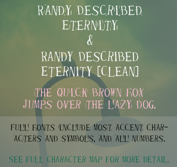 Randy Described Eternity Font for Handmade Creators