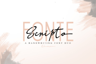 Scripto Fonte: A Stylish Script Handwritten Font for Designers