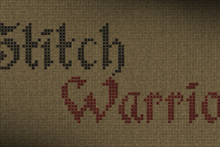 Stitch Warrior: A Gothic Stitch Font for Handmade Creators