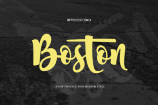 The Boston Font: A Script Handwritten Typographic Statement