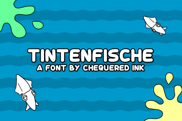 Tintenfische: A Script Handwritten Font for Kids, Games, and Creative Campaigns